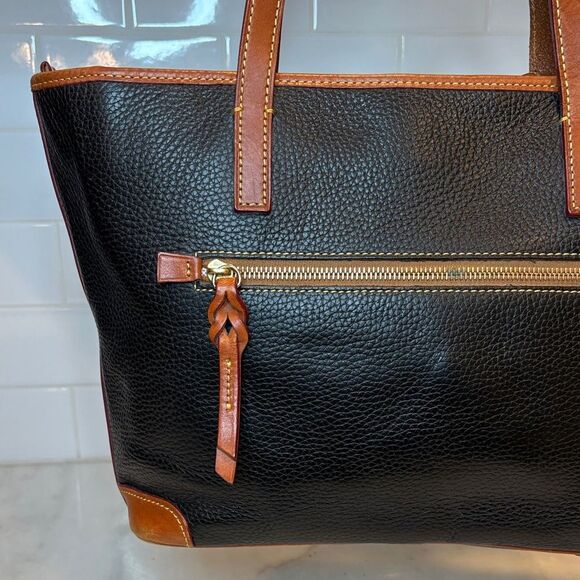 Dooney & Bourke Purse Handbag Pocketbook Pebbled Leather Charleston Tote Bag - Picture 5 of 16